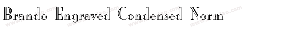 Brando Engraved Condensed Normal字体转换